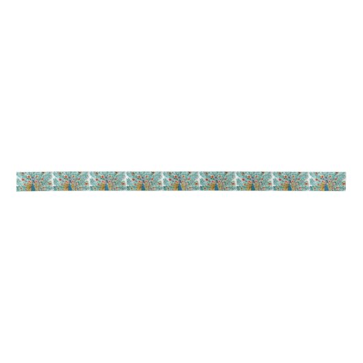 Mooie pacocks Emerald Green, Turquoise Lint (Voorkant)