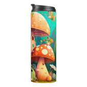 Mooie paddenstoelen thermosbeker (Geroteerd rechts)