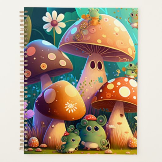 Mooie paddenstoelen voor de kamer van het kind planner (Voorkant)