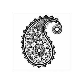 Mooie Paisley Scrapbooking Rubberstempel