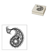 Mooie Paisley Scrapbooking Rubberstempel (Gestempeld)