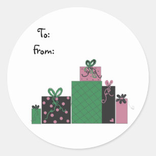 Mooie Pakketjes Ronde Sticker