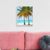Mooie palmbomen op een tropisch strand canvas afdruk (Insitu (Woonkamer))