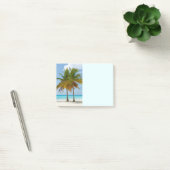 Mooie palmbomen op een tropisch strand post-it® notes (Kantoor)