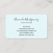 Mooie palmbomen op een tropisch strand visitekaartje (Achterkant)