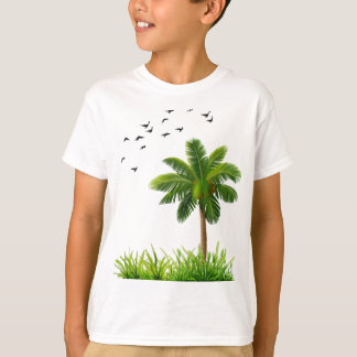 Mooie Palmboom Natuur Jongens T-Shirt