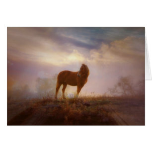Mooie Palomino Mustang Blank Note Kaart