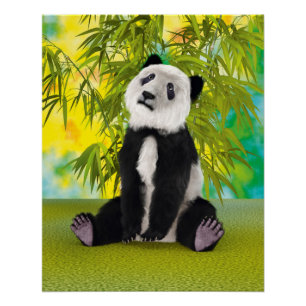 Mooie Panda Beer Kawaii Dierenliefhebber Perfecte Perfect Poster