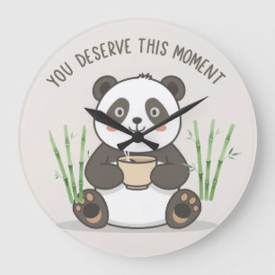 Mooie Panda Wandklok Motiverende Mooie Panda Grote Klok