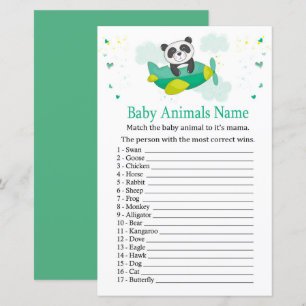 Mooie pandababy Dierennaamspel