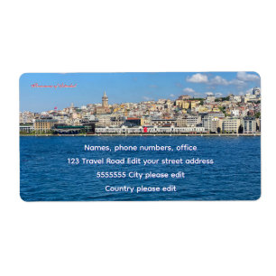 Mooie panorama van Istanbul reis Etiket