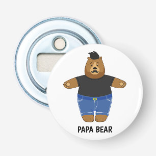 Mooie Papa Beer Vaderdag Cadeau Speciale Mok Button Flesopener