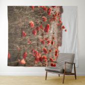 Mooie papaverbloemen wandkleed (In Situ (horizontaal))
