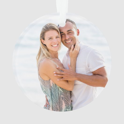 Mooie Parel 30e Huwelijksjubileum Foto Ornament (achterkant)