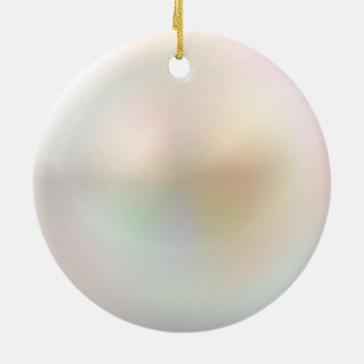 Mooie Parel 30e Huwelijksverjaardag Keramisch Ornament (Achterkant)