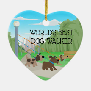 Mooie Park World's Best Dog Walker Keramisch Ornament