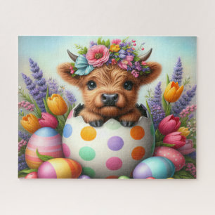 Mooie Pasen Ei Hoogland Koe Legpuzzel