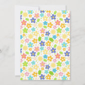 Mooie pasen kip feest uitnodiging (Achterkant)