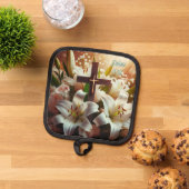 Mooie Pasen lelie kruis Pannenlap (Top down)