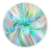 Mooie pasteelkleuren fractal Ceramic Knob Keramische Knop (Voorkant)
