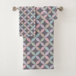 Mooie pastel Abstract geometrisch Bad Handdoek