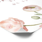 Mooie Pastel Baby Welkom Poster (Hoek)