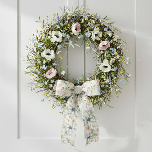 Mooie pastel bloemenpatroon lint