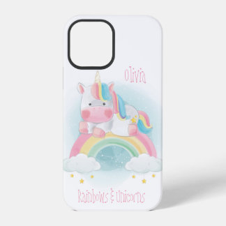 Mooie Pastel Eenhoorn Naam Eenhoorns Regenbogen iPhone 12 Pro Hoesje
