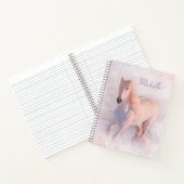 Mooie Pastel Horse Notitieboek (Binnen)