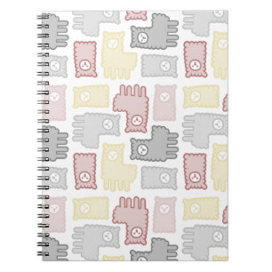 Mooie Pastel Lama Puzzel Patroon Notitieboek