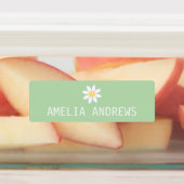 Mooie Pastel Madeliefjes Aangepaste Kindernaamlabe Labels (Aangebracht)