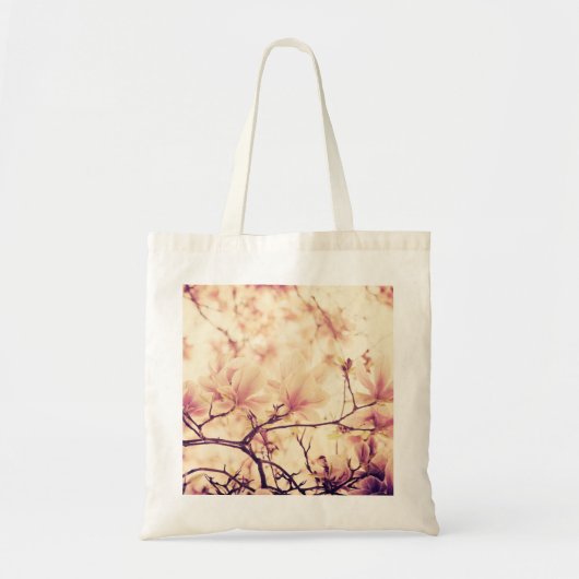 Mooie pastel magnolia bloem tote bag (Voorkant)