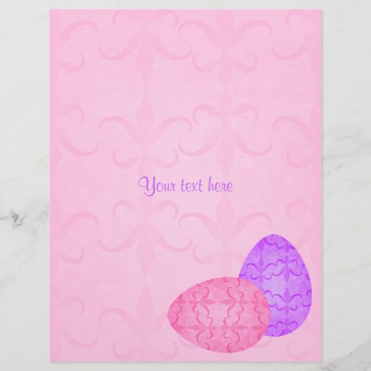 Mooie pastel Paaseieren Flyer (Voorkant)