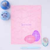 Mooie pastel Paaseieren Flyer (Enkel)