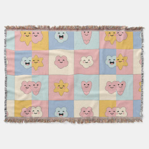 Mooie Pastel Patchwork Dekbed Deken