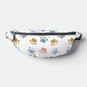 Mooie Pastel Pootafdrukken Minimalistisch Patroon Heuptasje