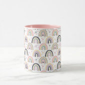 Mooie pastel regenbogen mok (Midden)