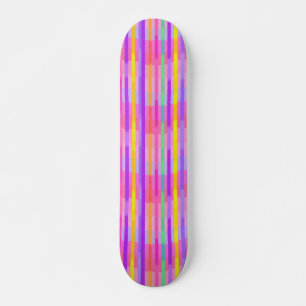 Mooie Pastel Regenboog Strepen Skateboard