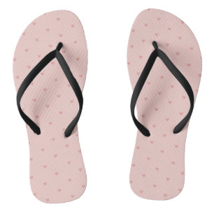 Mooie Pastel Roze Harten Teenslippers