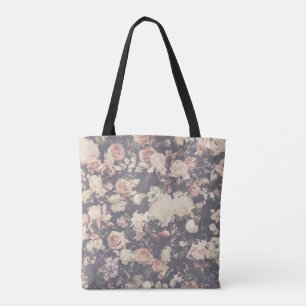 Mooie pastel rozen decor draagtas