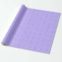 Mooie Pastel Ster Patroon Inpakpapier