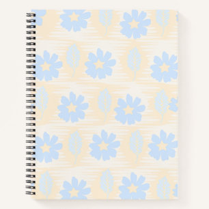 Mooie Pastelblauwe Bloem Notitieboek