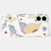 Mooie pastelboter vliegt Schattigee witte achtergr Case-Mate iPhone Case (Achterkant (horizontaal))