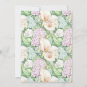 Mooie Pastelkleurige Calla Lily Bruiloft Kaart (Achterkant)