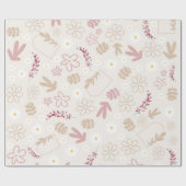 Mooie pastelroze pastelroze 21ste verjaardag cadeaupapier (Vlak)