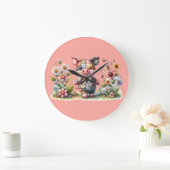 Mooie Patchwork Biggetje in Bloementuin Grote Klok (Huis)