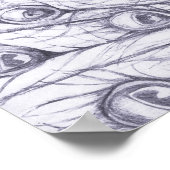 Mooie pauw poster (Hoek)