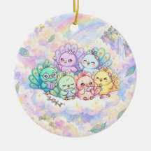 Mooie Pauw Regenboog Ornament