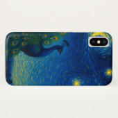 Mooie Pauw Sterrennacht iPhone / iPad hoesje (Achterkant (horizontaal))