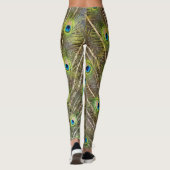 Mooie pauwvogelveren leggings (Achterkant)